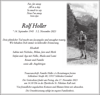 Traueranzeige von plötzlicher Tod fassungslos und unsagbar von Wochenspiegel