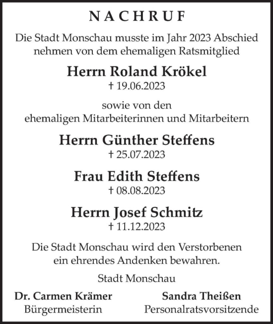 Traueranzeige von Im Gedenken 2023 von WochenSpiegel