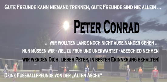 Traueranzeige von Peter Conrad von WochenSpiegel
