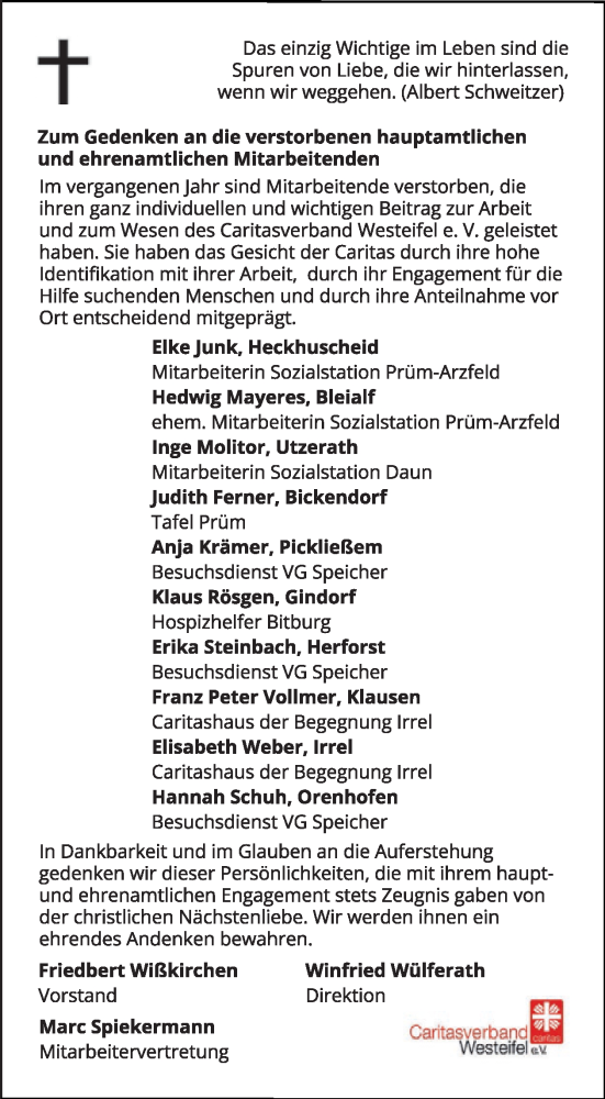  Traueranzeige für Totentafel vom 31.10.2025 vom 01.11.2025 aus WochenSpiegel