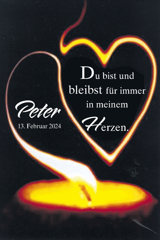 Traueranzeige von Peter  von WochenSpiegel