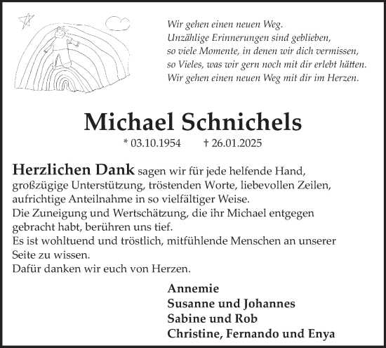 Traueranzeige von Michael Schnichels von WochenSpiegel