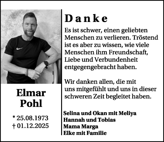 Traueranzeige von Elmar Pohl von WochenSpiegel